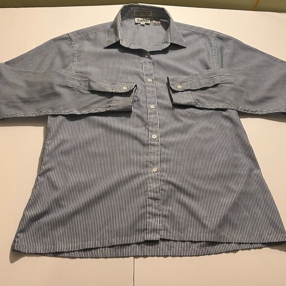 Vintage Pinstripe Tailored Dress Shirt - Picture 2 of 6